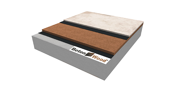 Isolamento termico per pavimento in fibra di legno FiberTherm Base e cementolegno BetonWood