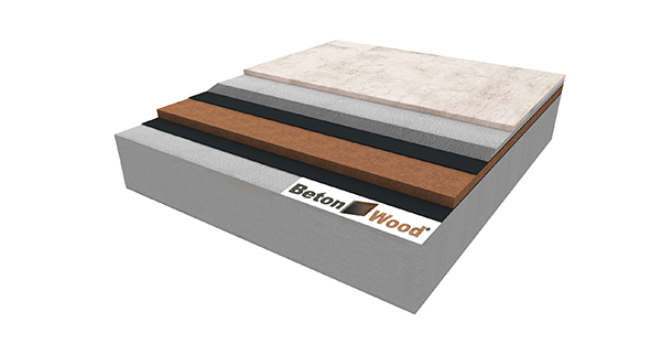 Isolamento termico per pavimento in fibra di legno FiberTherm Base, gettata in calcestruzzo e cementolegno BetonWood