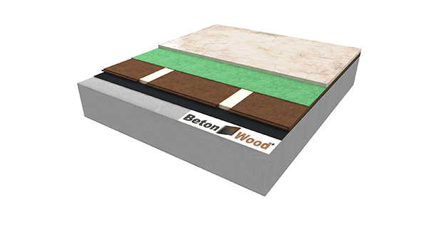 Isolamento termico per pavimento in fibra di legno FiberTherm Floor, Underfloor e cementolegno BetonWood